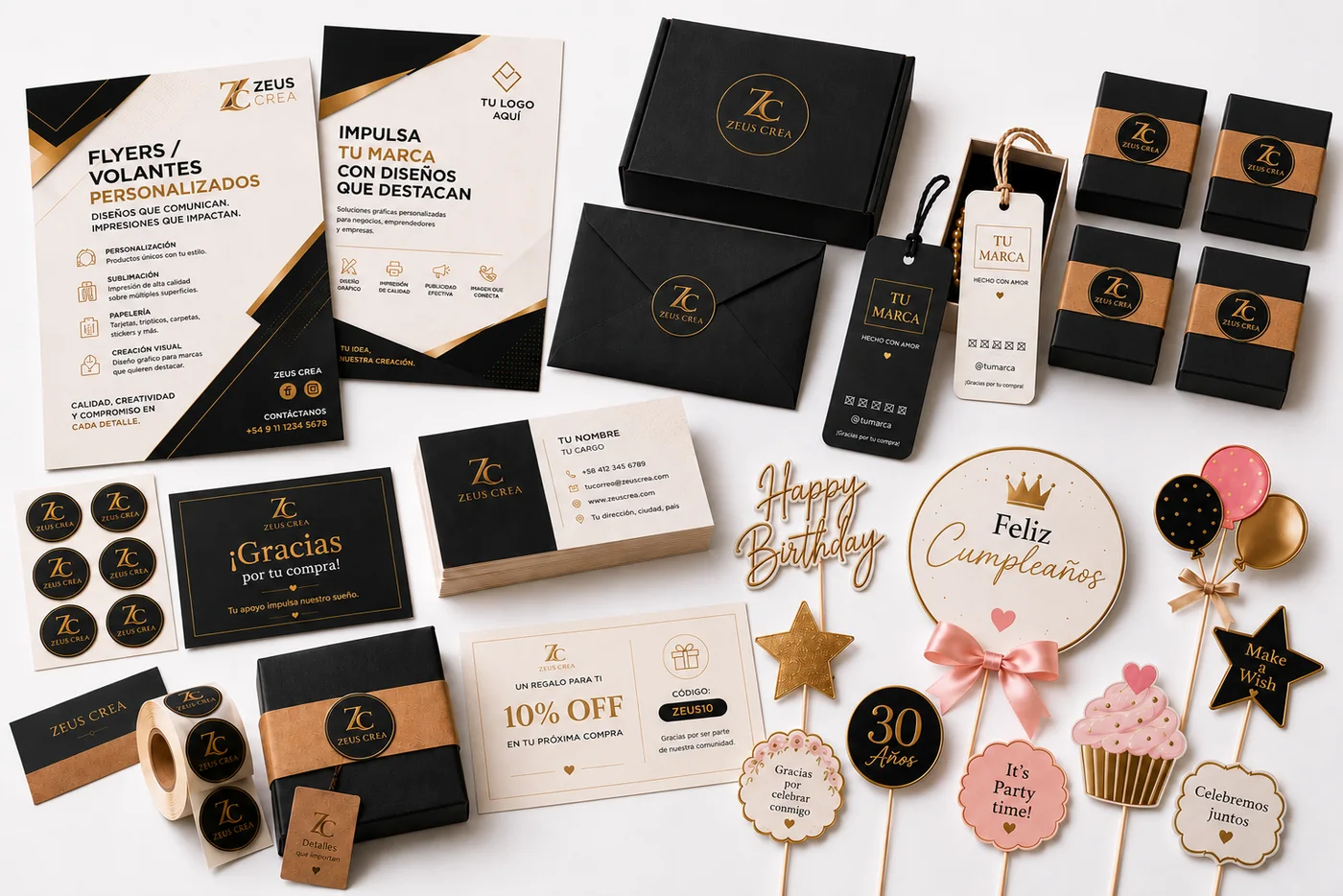 Papelería premium — Zeus Crea